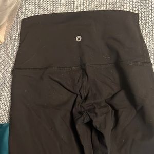 High waist black lululemon leggings size 4